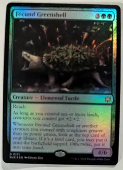 Fecund Greenshell Bloomburrow Foil - MTG RARE - Image 1