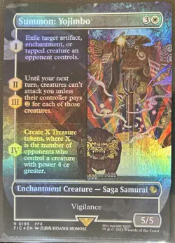 Summon: Yojimbo 196 Foil Borderless Final Fantasy MTG - Image 1