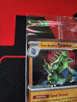 Pokemon Center Team Rocket's Tyranitar Stamped Promo Sealed - Image 2