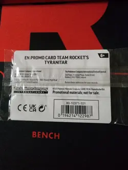 Pokemon Center Team Rocket's Tyranitar Stamped Promo Sealed - Image 5
