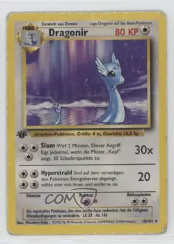 Dragonair German 1st Ed. Pokemon Base Set #18 1999 - Image 1