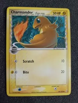 Charmander 49/100 Crystal Guardians 2006 Pokemon TCG LP - Image 1