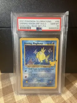 2021 Pokemon Celebrations Shining Magikarp Holo 66/64 PSA 10 - Image 1