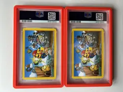2016 Pokemon Center Mario Pikachu Playing Cards Queen & King of Hearts PSA10 SEQ - Image 2