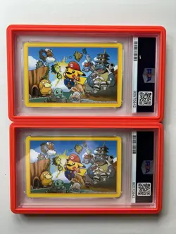 2016 Pokemon Center Mario Pikachu Playing Cards Queen & King of Hearts PSA10 SEQ - Image 3