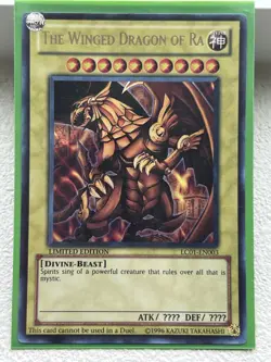 YuGiOh THE WINGED DRAGON OF RA #LC01-EN003 LIMITED ED-2023 ULTRA RARE M/NM - Image 1