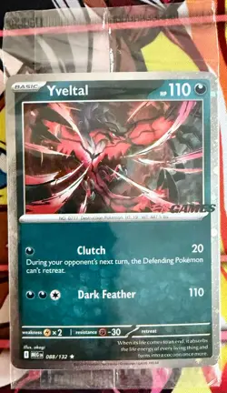 Yveltal (EB Games) 088/132 Sealed Pokemon Holo Rare - Image 1