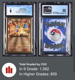 The Pokemon Company Charizard 4/102 Celebrations Gold Metal CGC 9 - Image 3