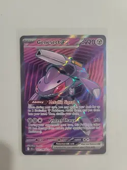 Genesect ex 161/086 Ultra Rare Black Bolt Pokemon Holo Near Mint - Image 1