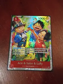 Ace & Sabo & Luffy OP13-007 Carrying On His Will Foil - Image 1