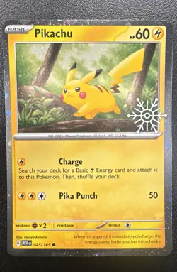 Pikachu - (Holiday Calendar) 025/165 Miscellaneous Cards & Products Holo - Image 1