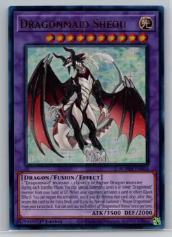 YuGiOh! - Dragonmaid Sheou BLMM-EN064 Ultra Rare 1st Edition - Image 1