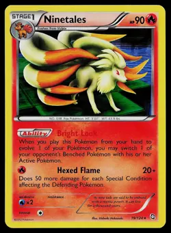 Pokemon Card - Ninetales Dragons Exalted 19/124 Holo Rare - Image 1