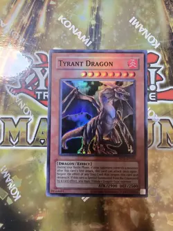 Yugioh! Tyrant Dragon Super Rare Near Mint Unlimited RP02-EN056 (Reprint) - Image 1