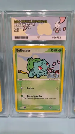 Pokemon TCG Crystal Guardians Ace Grade Bundle X 3 Cards,Incl BULBASAUR REVstamp - Image 3