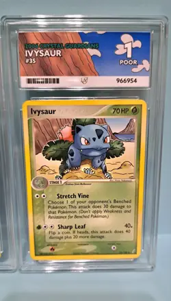 Pokemon TCG Crystal Guardians Ace Grade Bundle X 3 Cards,Incl BULBASAUR REVstamp - Image 4
