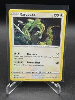 Rayquaza SWSH029 Cosmos Holo Black Star Promo Pokemon Card TCG NEAR MINT - Image 1