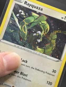 Rayquaza SWSH029 Cosmos Holo Black Star Promo Pokemon Card TCG NEAR MINT - Image 2