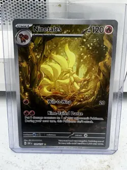 Pokemon Ninetales TCG Sv03: Obsidian Flames Holo Illustration Rare Card 199/197 - Image 1