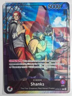 Shanks (2025 PSA Magazine Promo) OP09-001 One Piece Promotion Cards Foil - Image 1