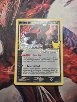 Umbreon Gold Star 17/17 Celebrations 25th Anniversary Holo - Pokemon TCG Card MP - Image 1