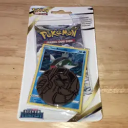 Pokemon TCG Silver Tempest Pack Blister w/ Basculin Holo Promo Card & Coin - Image 1