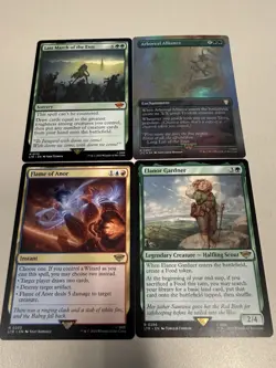 MTG LOTR Tales of Middle-Earth Foil Rare 34 Card Lot Elrond Bilbo Art Cards LTR - Image 2