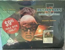 NEW-RARE-VINTAGE- Babylon 5 -Collectible Card Game Box-Premier Edition - Image 2
