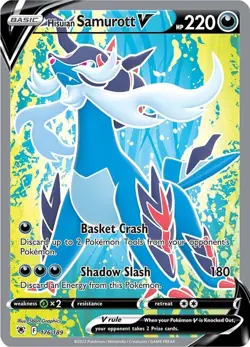 Pokemon Hisuian Samurott V (Full Art) NM Normal SWSH10: Astral Radiance - Image 1