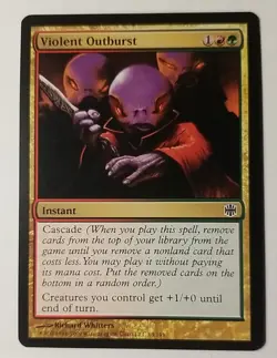 MTG 1x Violent Outburst, LP, Alara Reborn, Cascade Instant Modern Gruul - Image 1