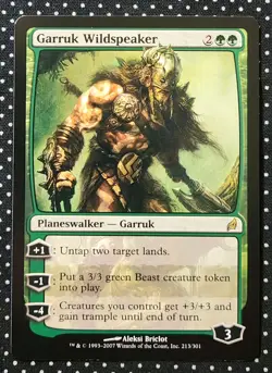 Magic The Gathering - Garruk Wildspeaker - Lorwyn - 213/301 - Rare - Image 1