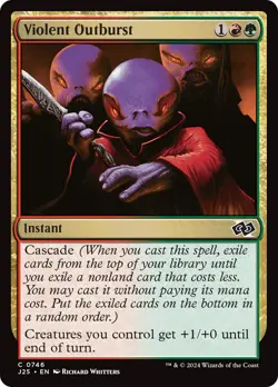 MTG Violent Outburst [Foundations Jumpstart] Near Mint Magic - Image 1