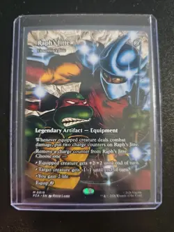 MTG Raph's Jitte - Umezawa's Jitte (Borderless) PZA 0019 Source Materials TMNT - Image 1