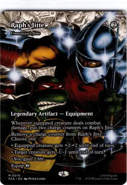 Raph's Jitte (Umezawa's Jitte) #19 Teenage Mutant Ninja Turtles Borderless Reg M - Image 1