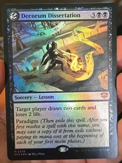 MTG Mythic Decorum Dissertation Secrets of Strixhaven Foil NMOB - Image 1