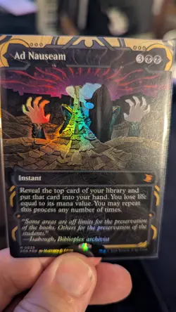 1x Ad Nauseam FOIL Mystical Archives NM Mythic - Magic MTG SOS x1 - Image 1