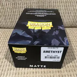 Dragon Shield 1000 Matte Card Sleeves Amethyst Standard Size Acid-Free AT-11060 - Image 1