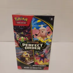 Pokemon TCG: Mega Evolution-Perfect Order Booster Bundle (6 Packs) New Sealed - Image 1