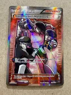 Team Rocket's Handiwork MP 124/124 Full Art Ultra Rare Fates Collide 🏝 Pokemon - Image 1