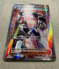 Team Rocket's Handiwork MP 124/124 Full Art Ultra Rare Fates Collide 🏝 Pokemon - Image 2
