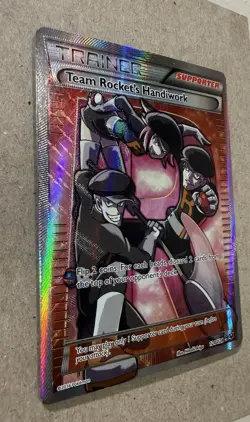 Team Rocket's Handiwork MP 124/124 Full Art Ultra Rare Fates Collide 🏝 Pokemon - Image 4