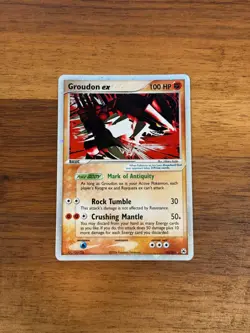 Pokemon Hidden Legends Groudon EX 93/101 Holo LP - Image 1