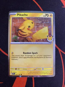 Pikachu (Pokemon Day 2026) 051/162 Holo Pokemon NM - Image 1