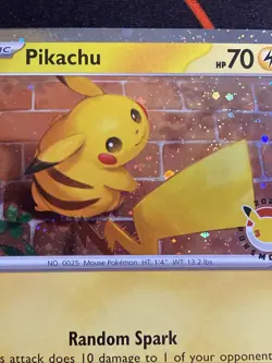 Pikachu (Pokemon Day 2026) 051/162 Holo Pokemon NM - Image 2