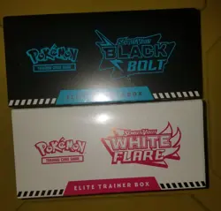 Pokemon Black Bolt and White Flare Elite Trainer Box ETB Set of 2 FACTORY SEALED - Image 3