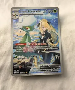 Pokemon TCG Cynthias Roserade Illustration Rare SV10: Destined Rivals 184/182 NM - Image 1