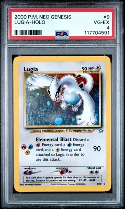 2000 POKEMON NEO GENESIS #9 LUGIA-HOLO PSA 4 - Image 1