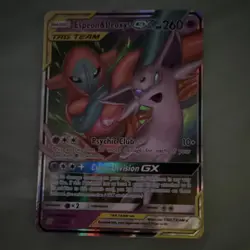 Pokemon TCG Espeon & Deoxys GX 72/236 SM Unified Minds Holo TAG TEAM - Image 1