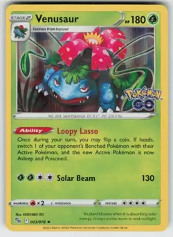 GGC - 3 Holo Venusaur 003/078 Holo Rare Pokemon GO - Image 1