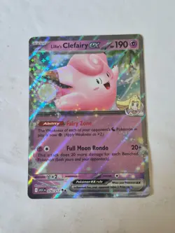 Lillie's Clefairy ex 076/217 Double Rare Ascended Heroes Pokemon Holo Near Mint - Image 1